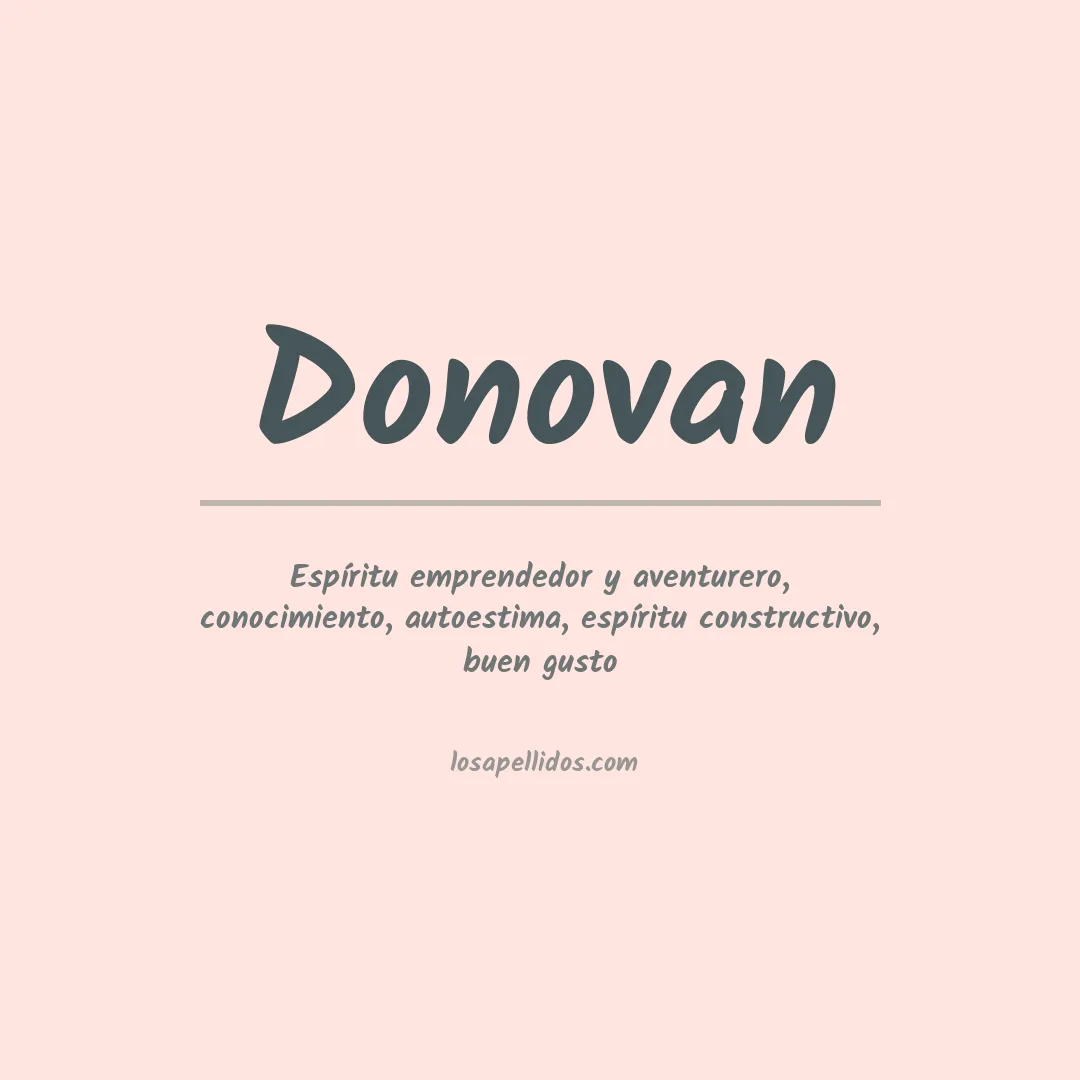 Apellido Donovan