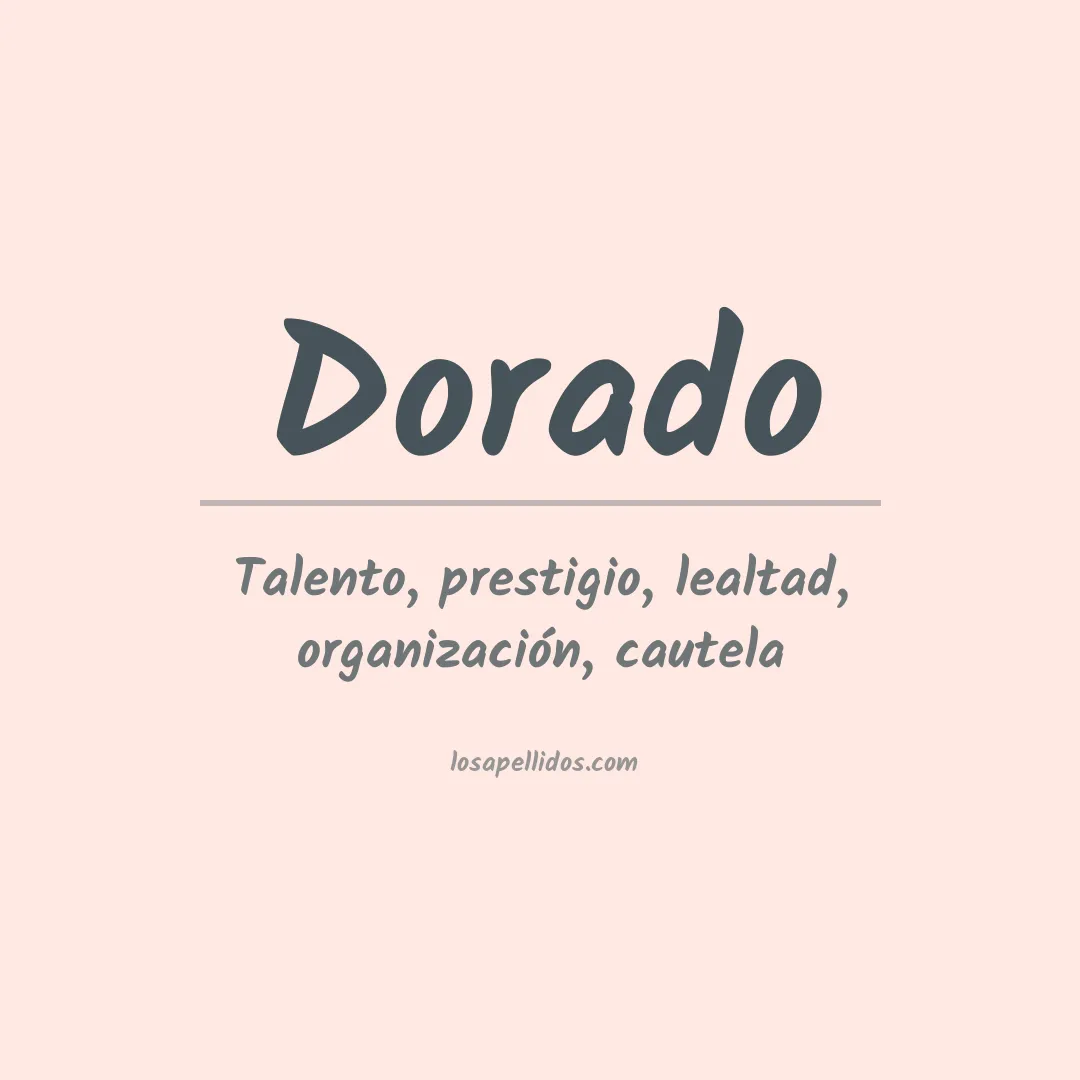 Apellido Dorado