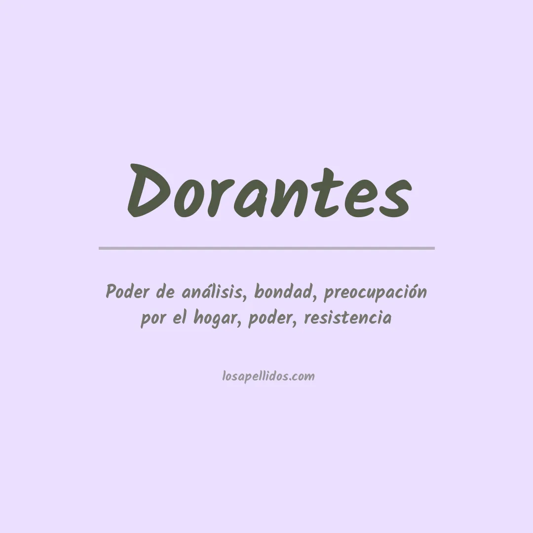 Apellido Dorantes
