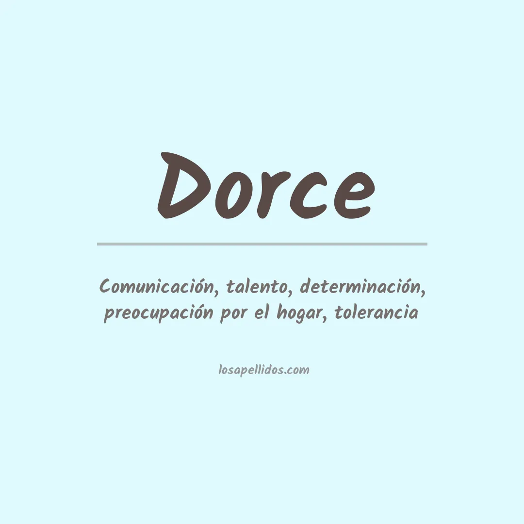 Apellido Dorce