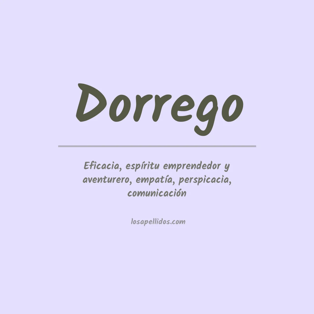 Apellido Dorrego