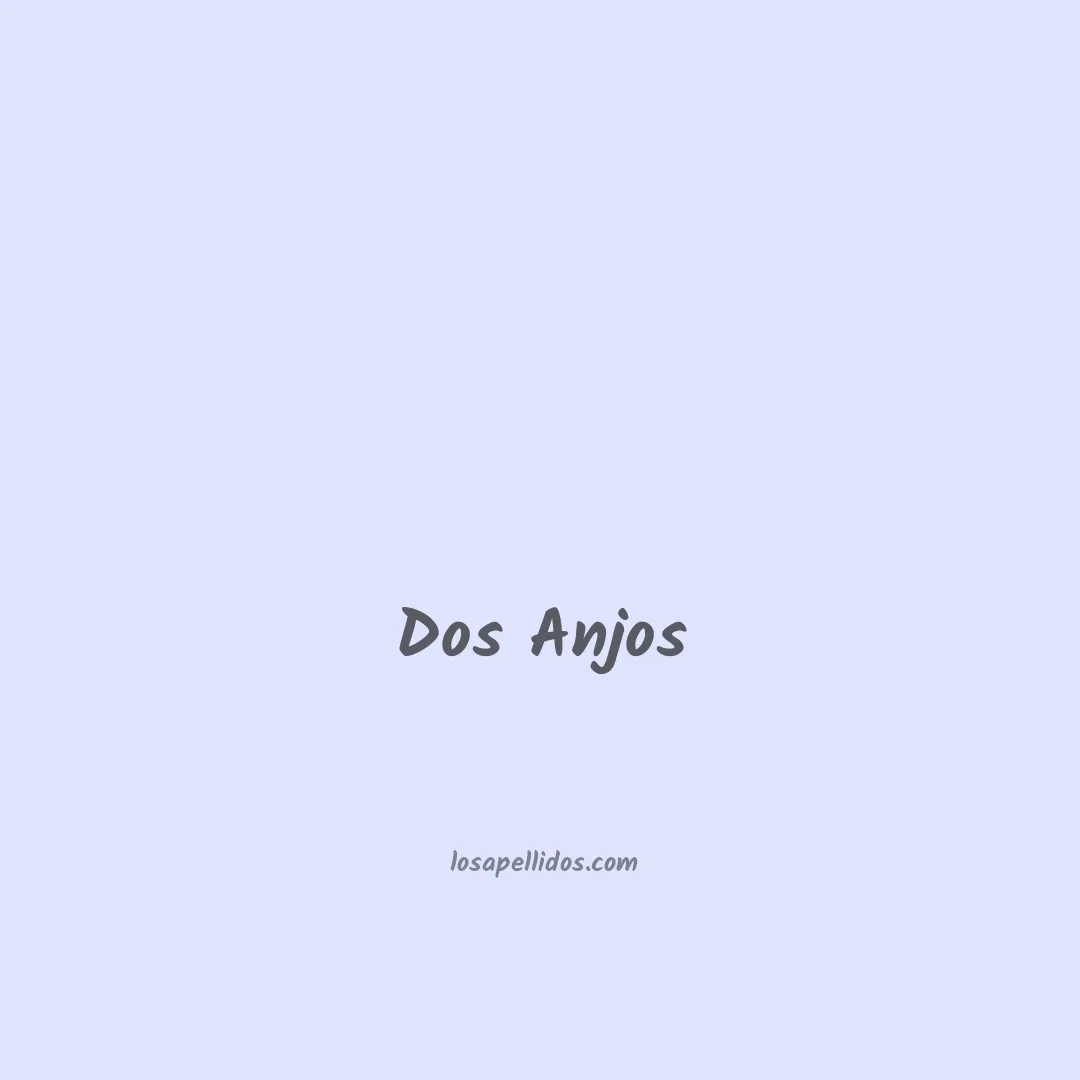 Dos anjos en chino