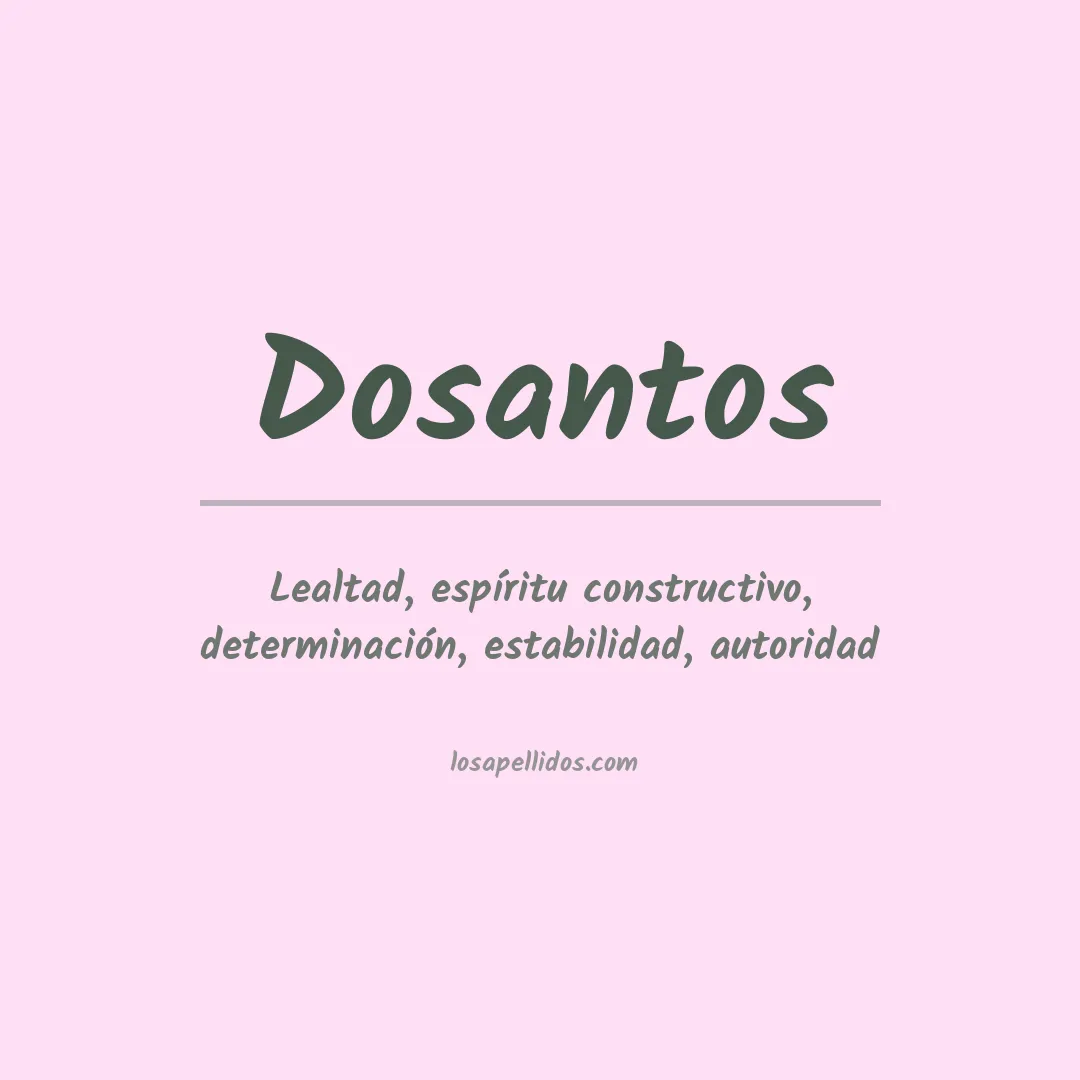 Apellido Dosantos