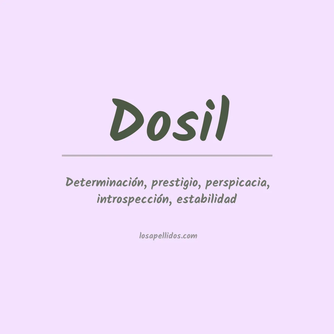 Apellido Dosil