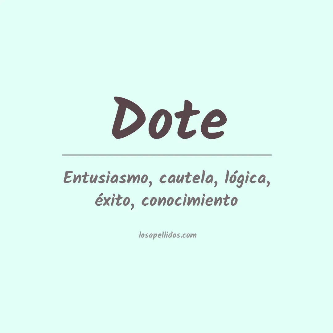 Apellido Dote