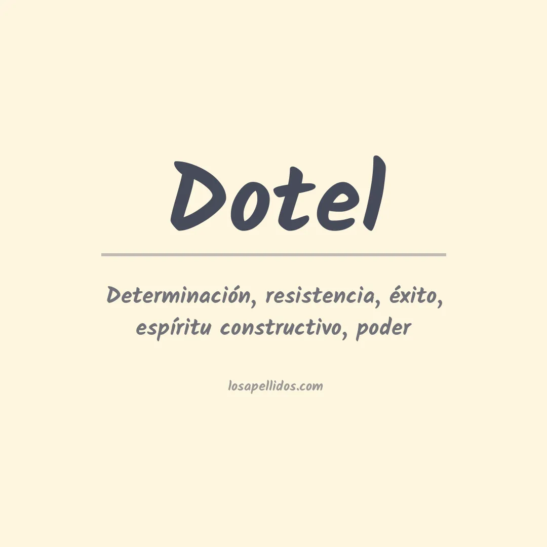 Apellido Dotel