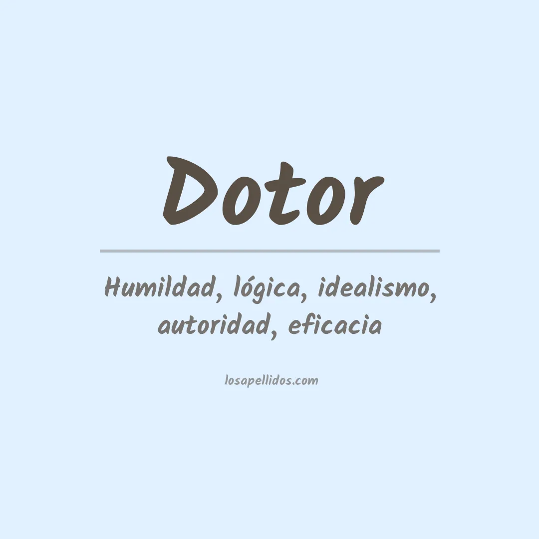 Apellido Dotor