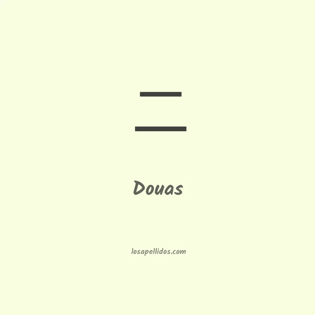 Douas en chino