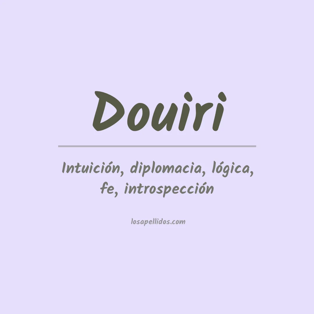 Apellido Douiri