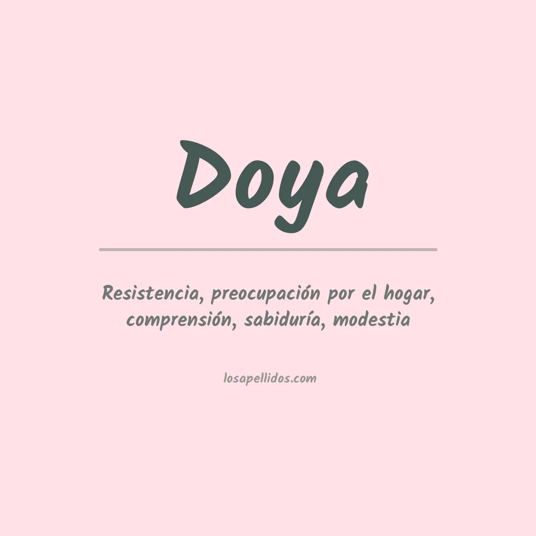 Apellido Doya