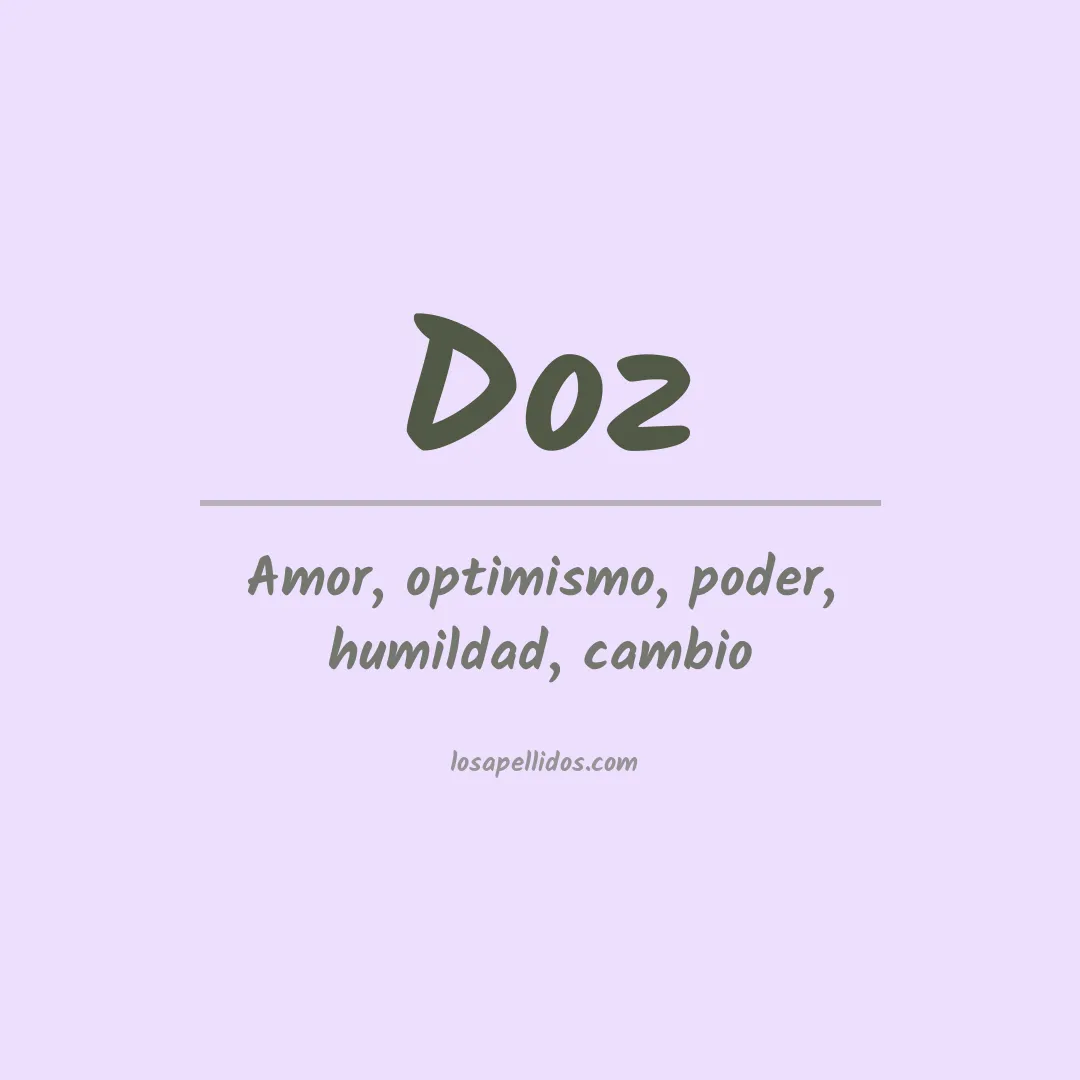 Apellido Doz