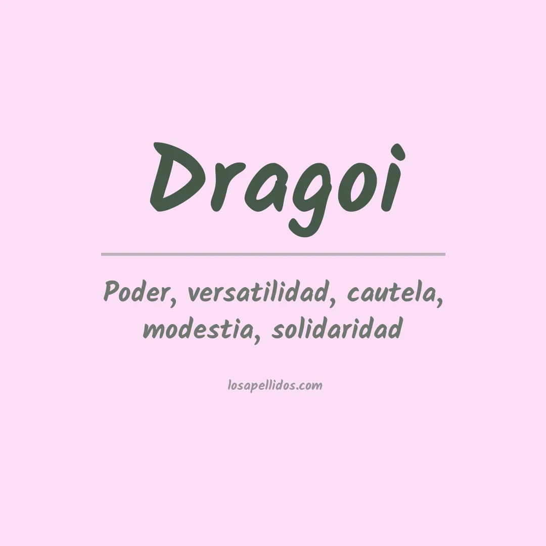 Apellido Dragoi