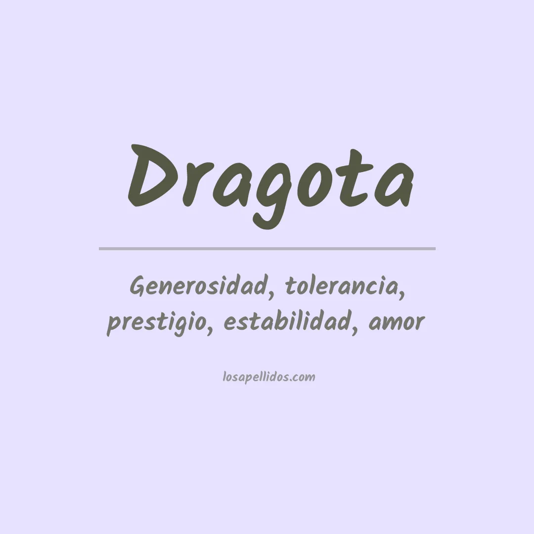 Apellido Dragota