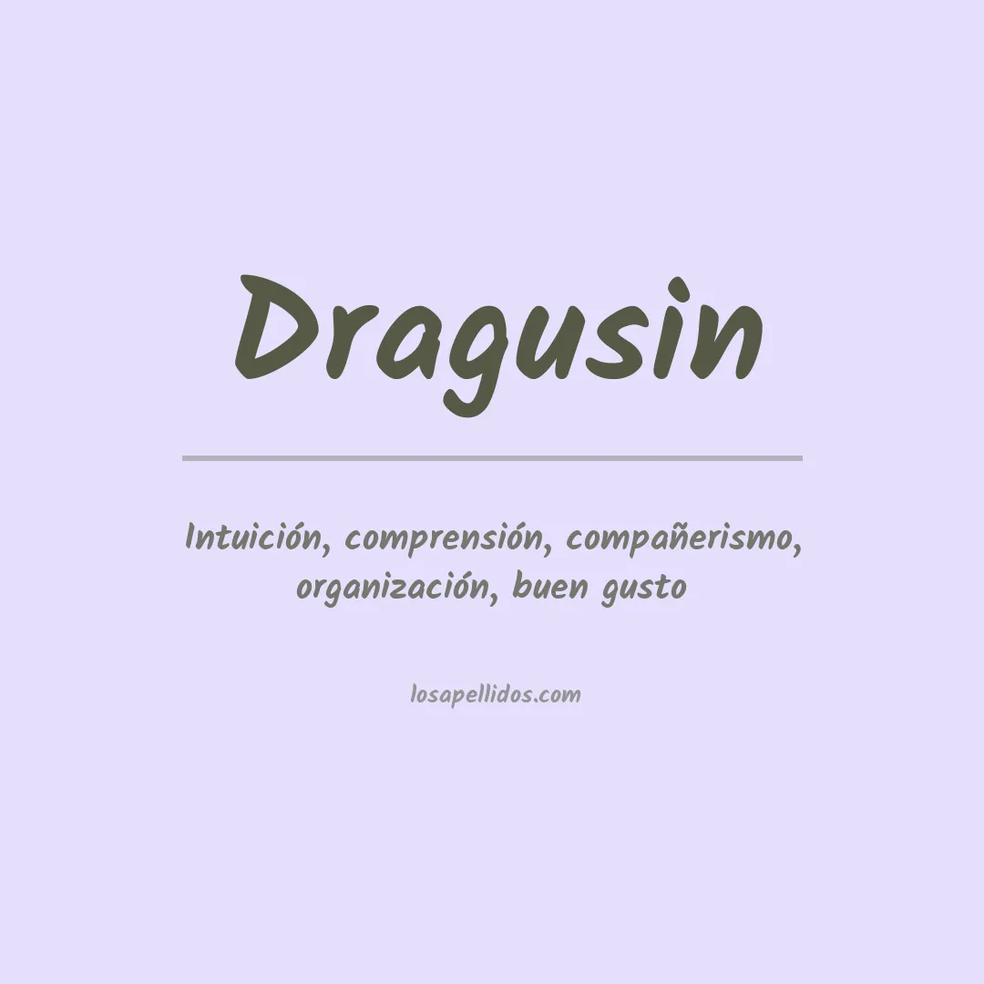 Apellido Dragusin