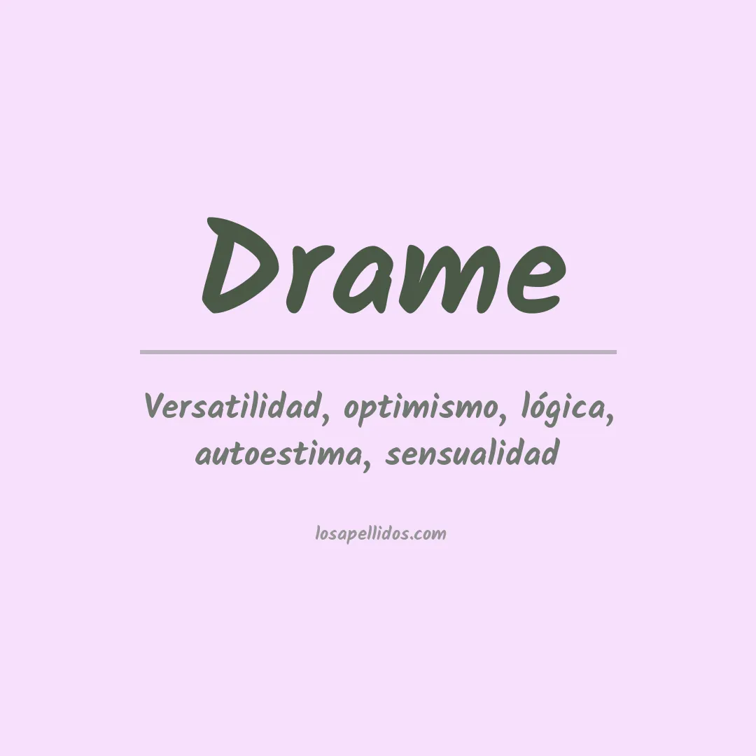 Apellido Drame