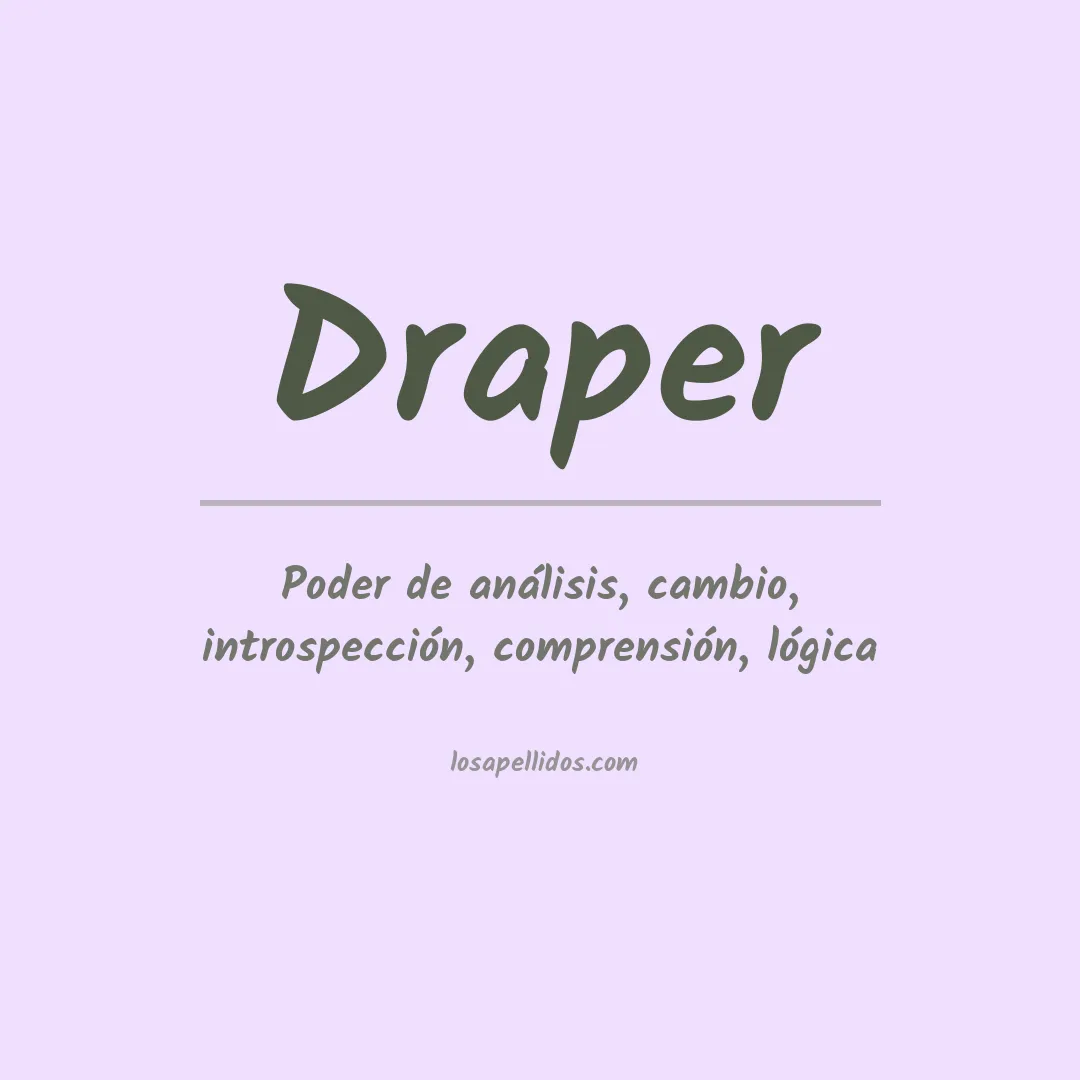 Apellido Draper