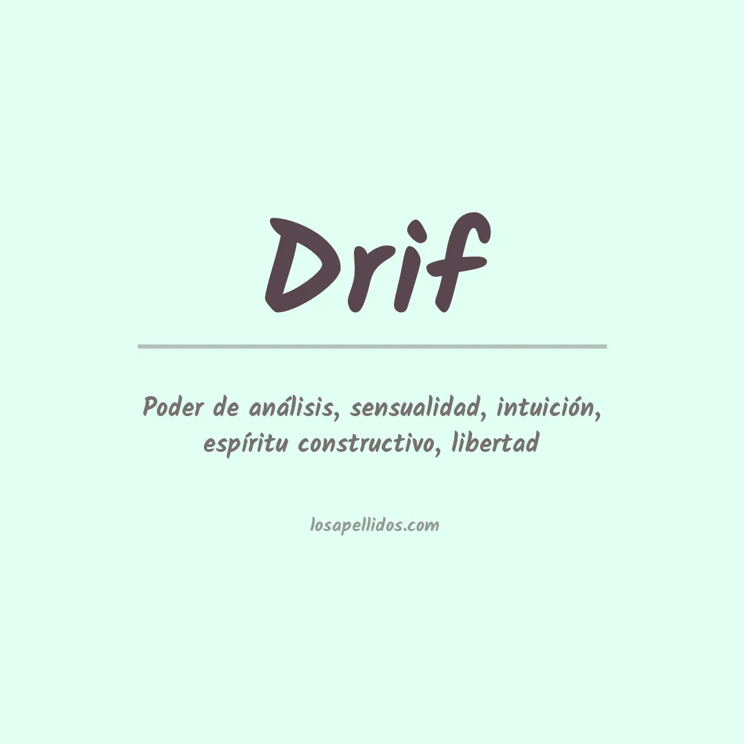 Apellido Drif