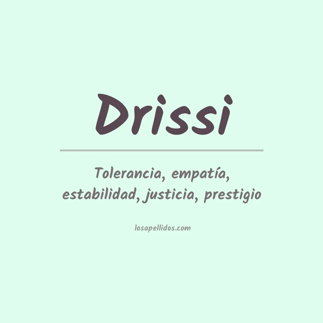 Apellido Drissi