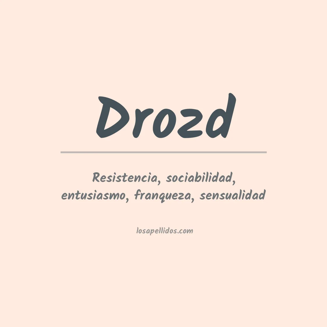 Apellido Drozd