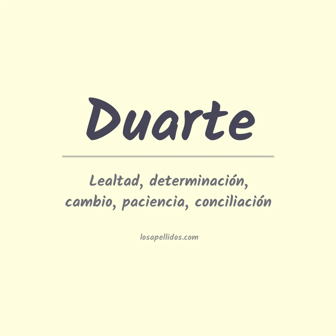 Apellido Duarte