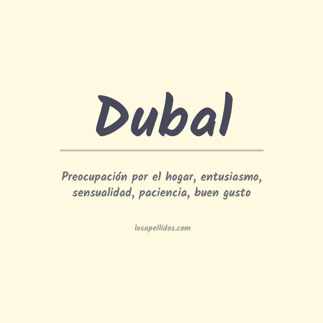 Apellido Dubal