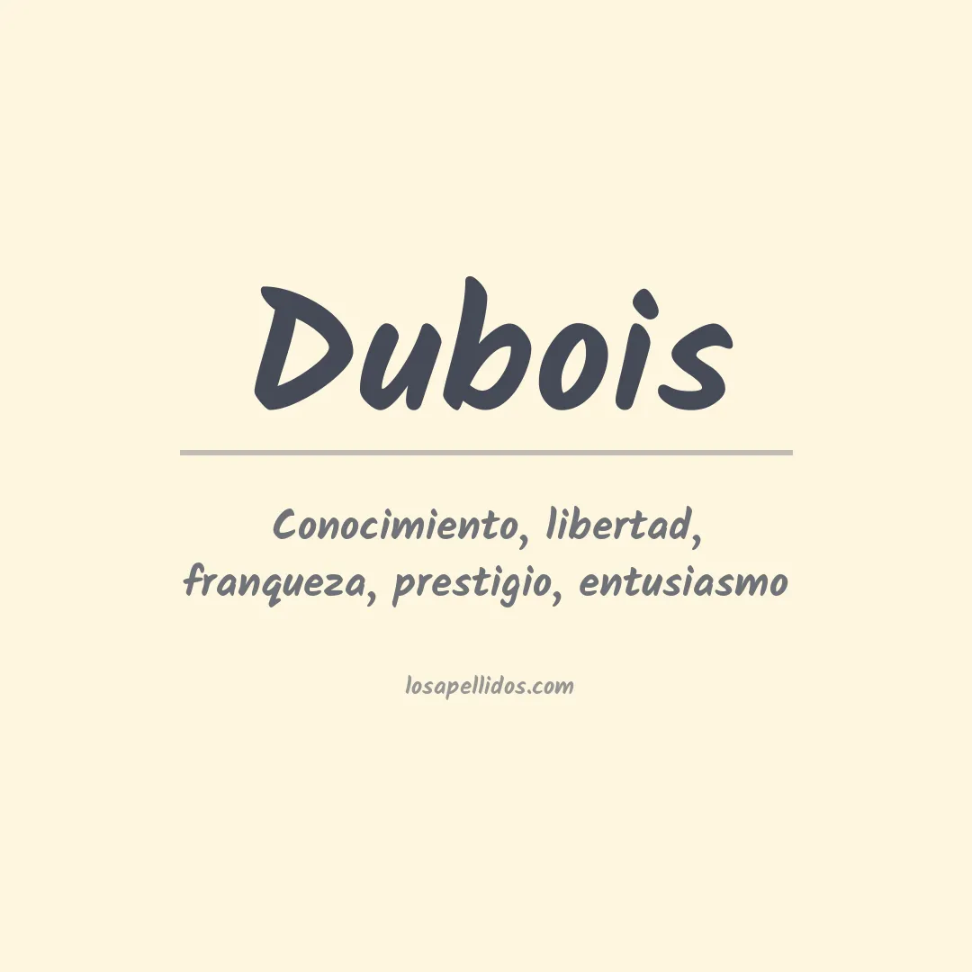 Apellido Dubois