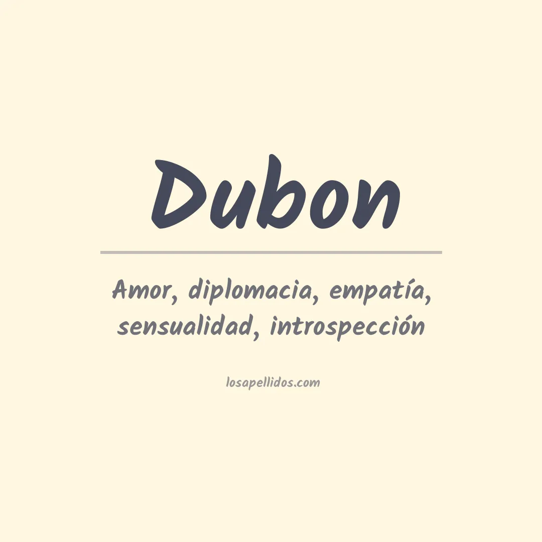 Apellido Dubón