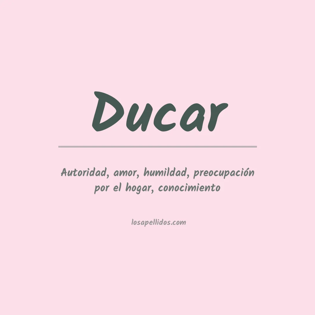 Apellido Ducar