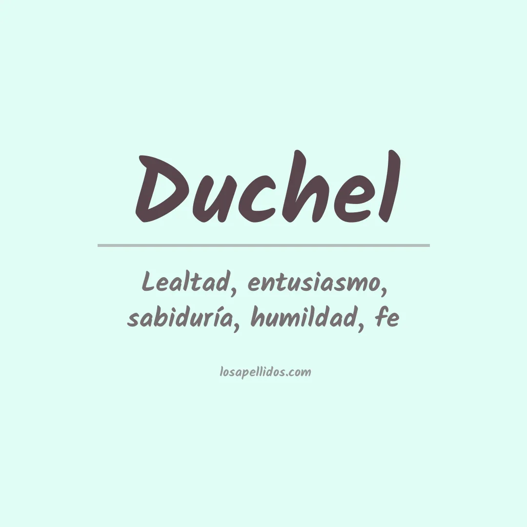 Apellido Duchel