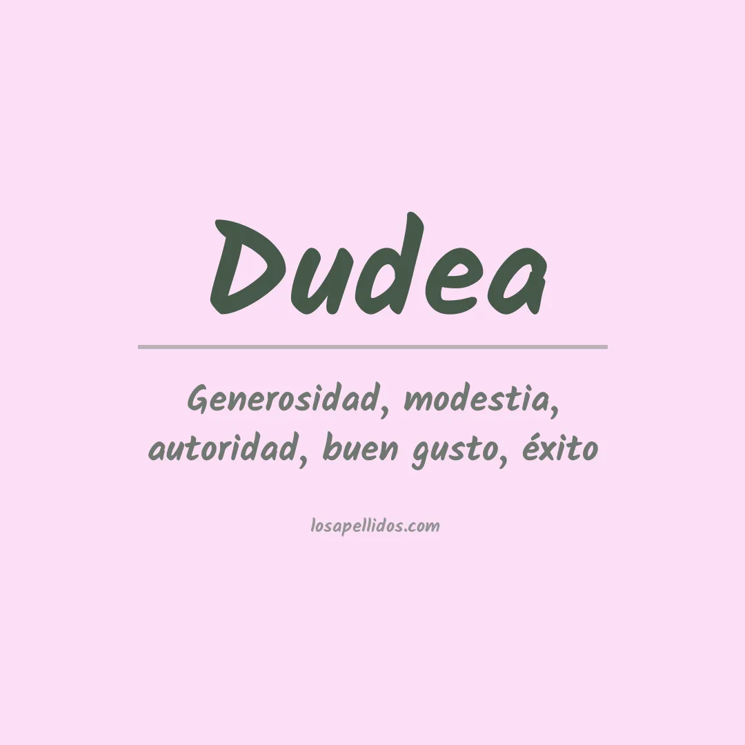 Apellido Dudea