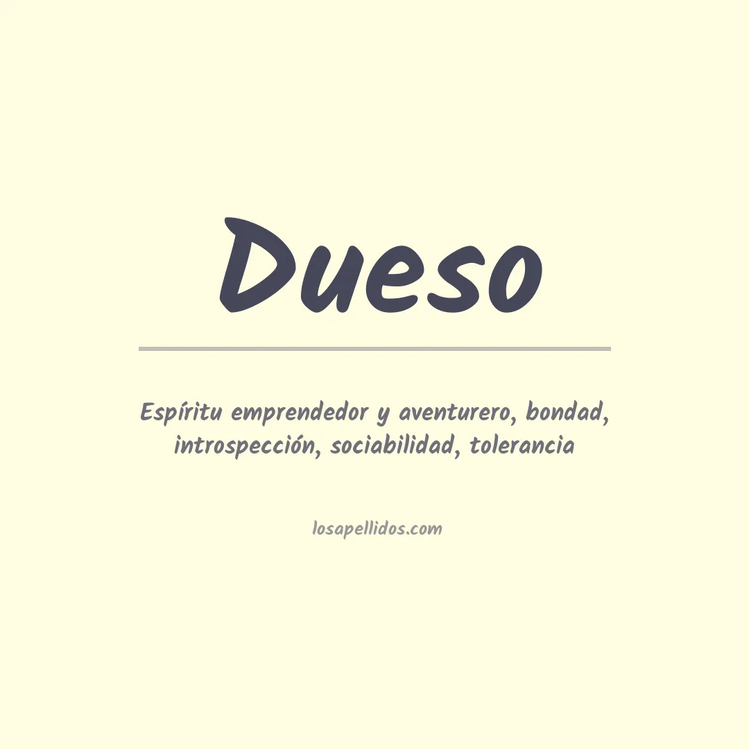 Apellido Dueso
