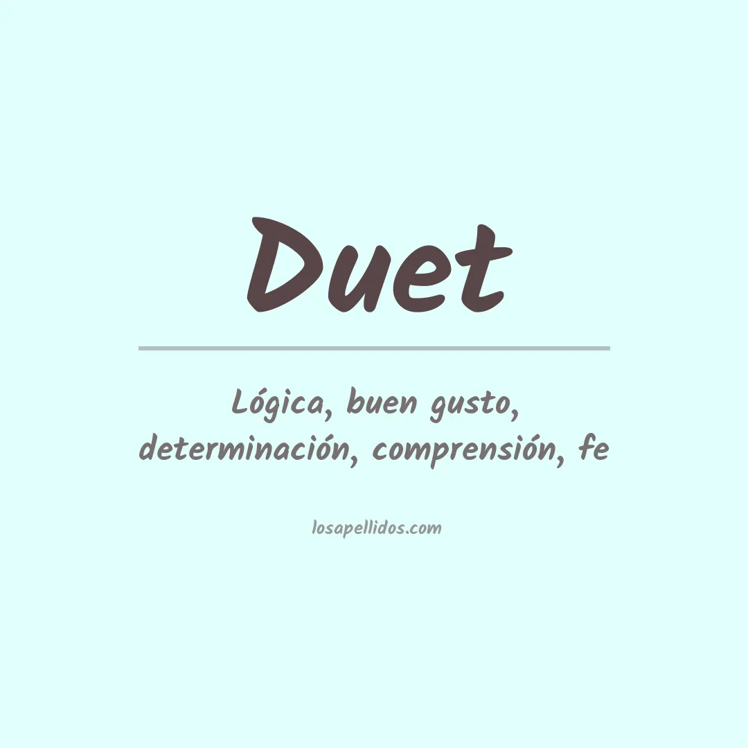 Apellido Duet