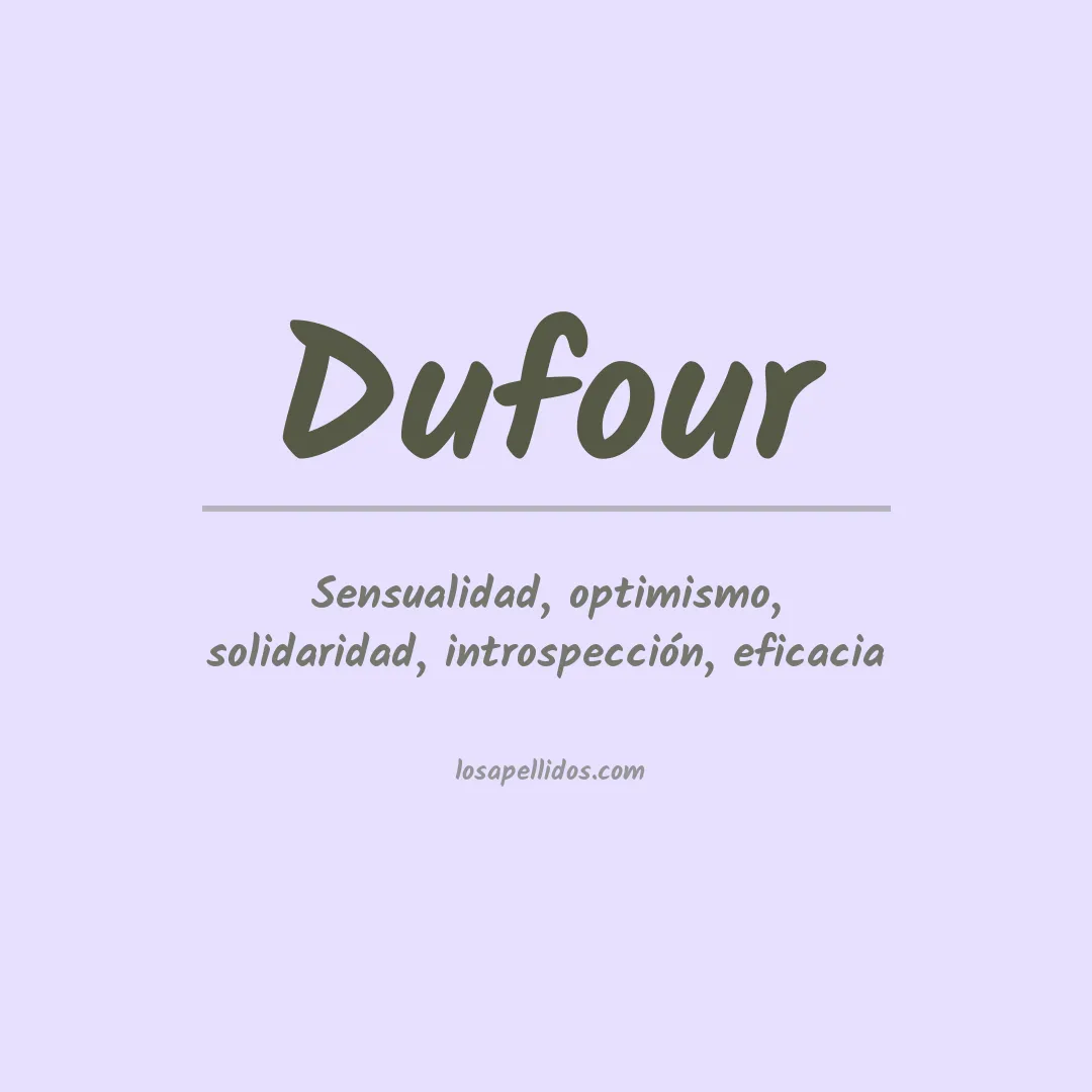 Apellido Dufour