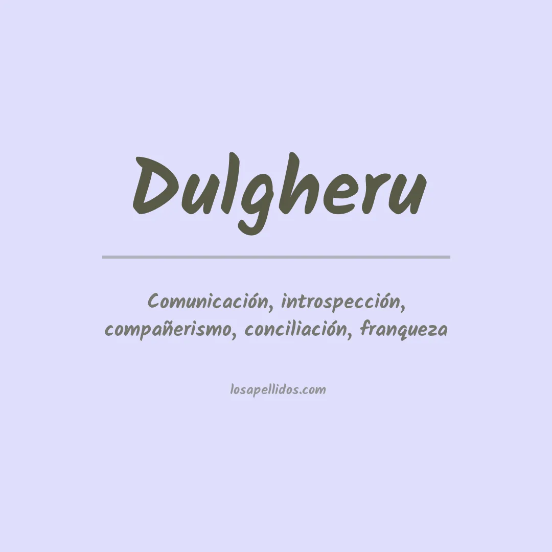 Apellido Dulgheru