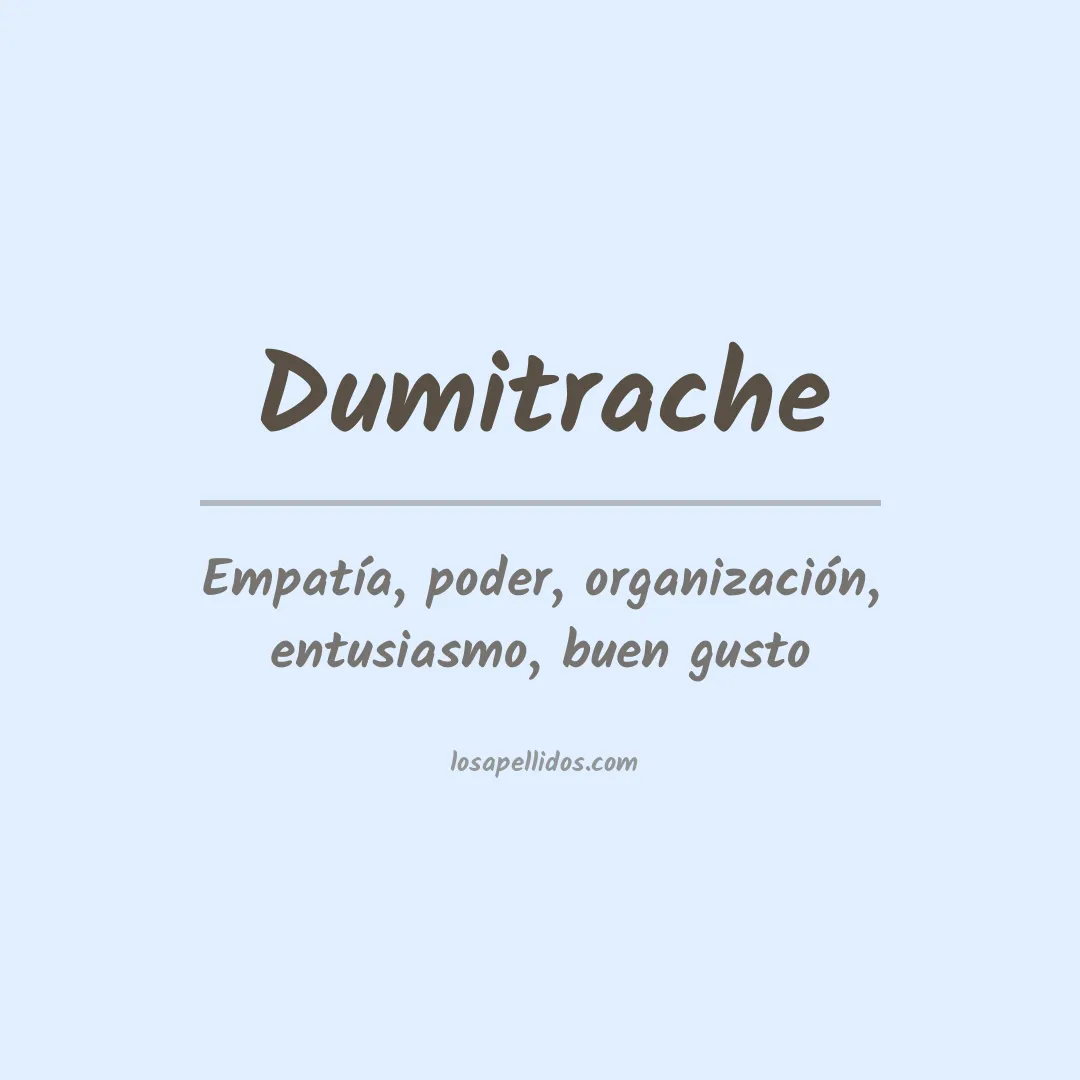 Apellido Dumitrache