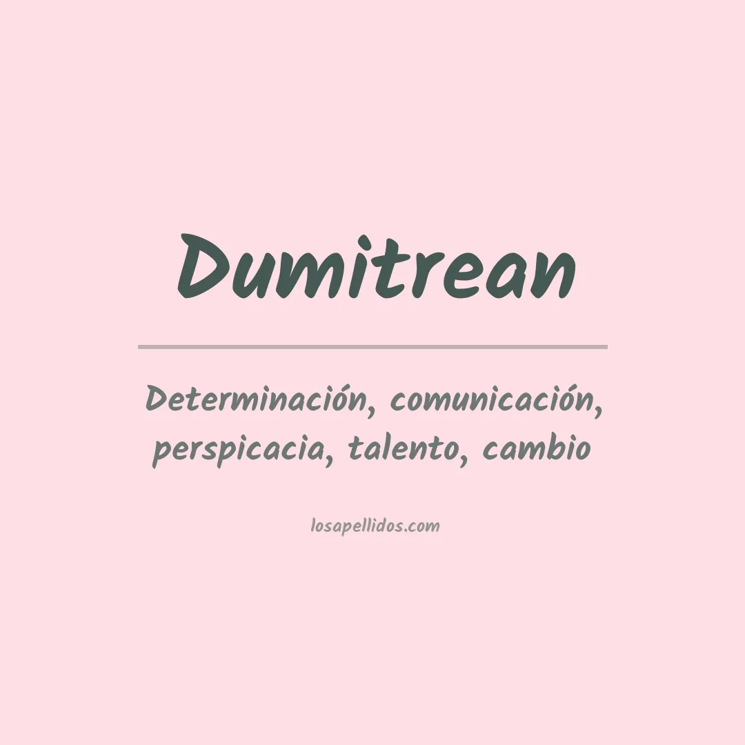 Apellido Dumitrean