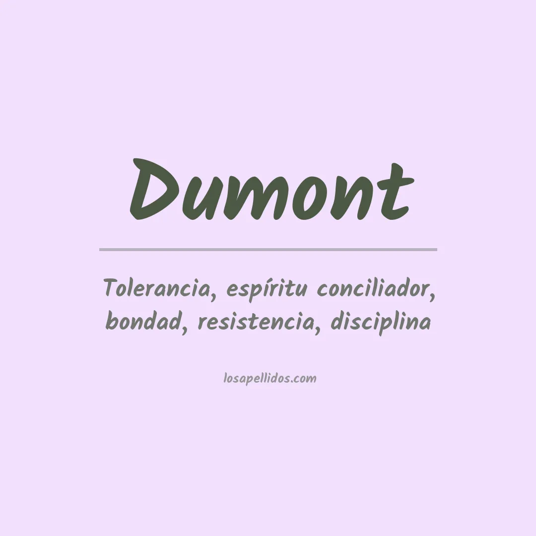 Apellido Dumont