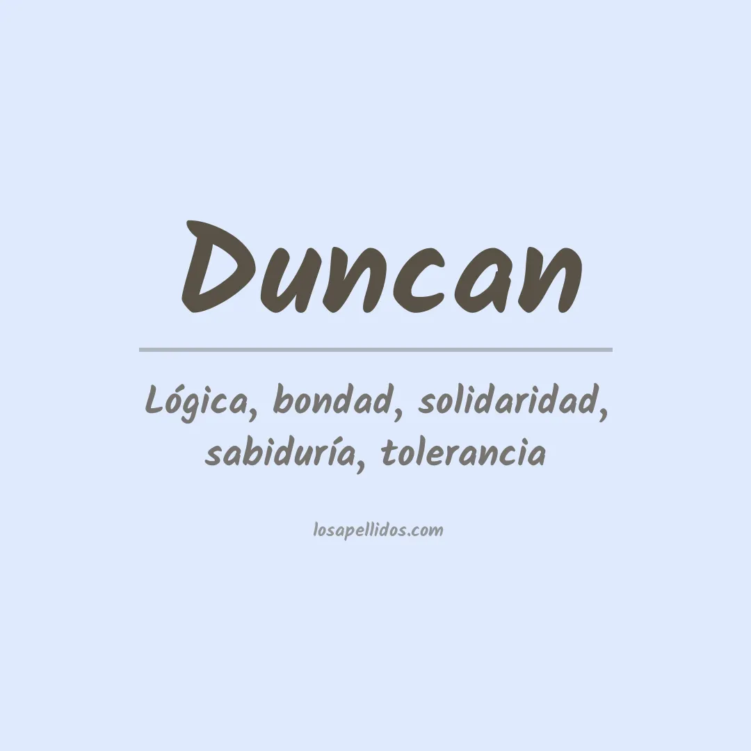 Apellido Duncan
