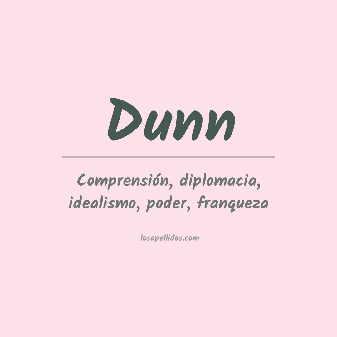 Apellido Dunn