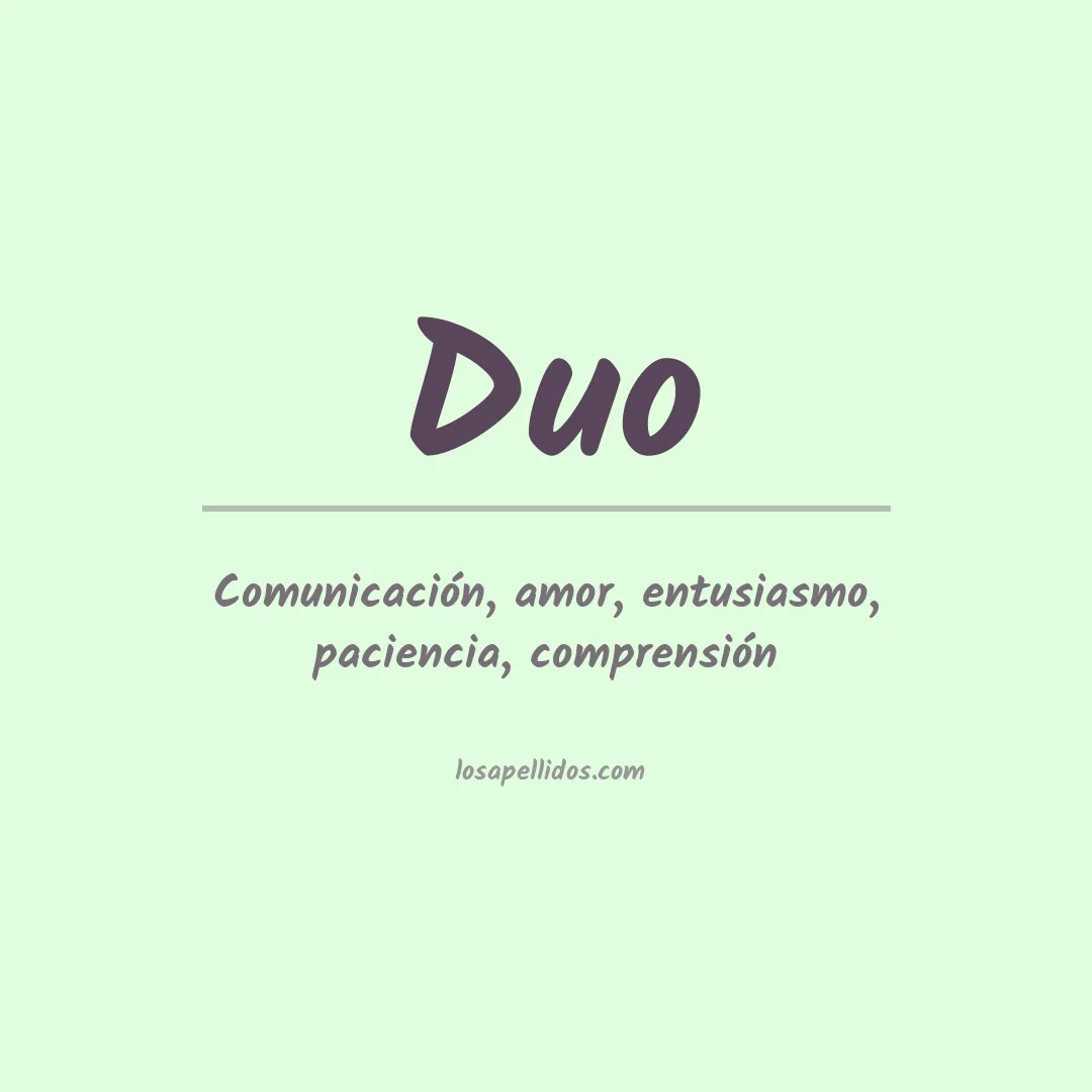 Apellido Duo
