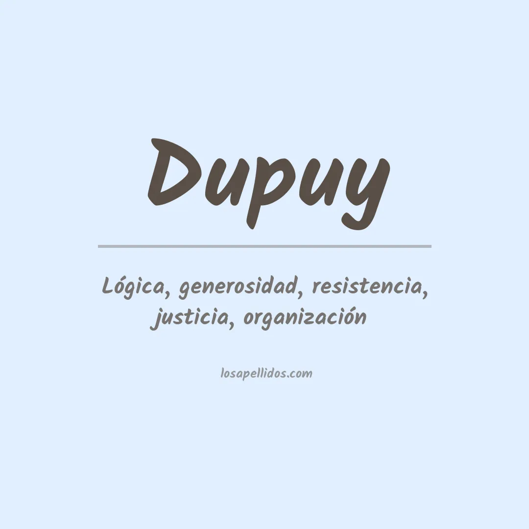 Apellido Dupuy