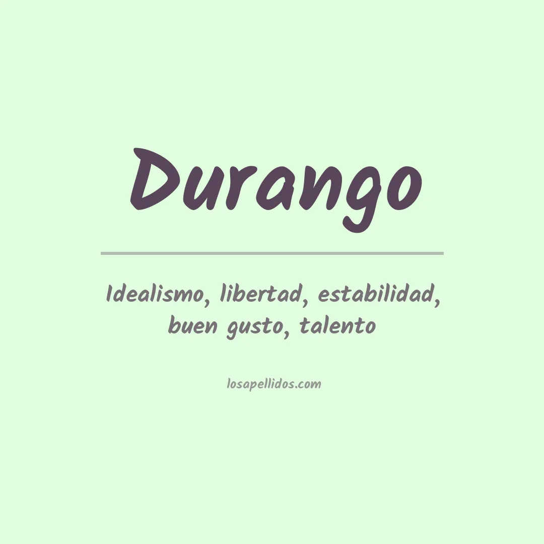 Apellido Durango