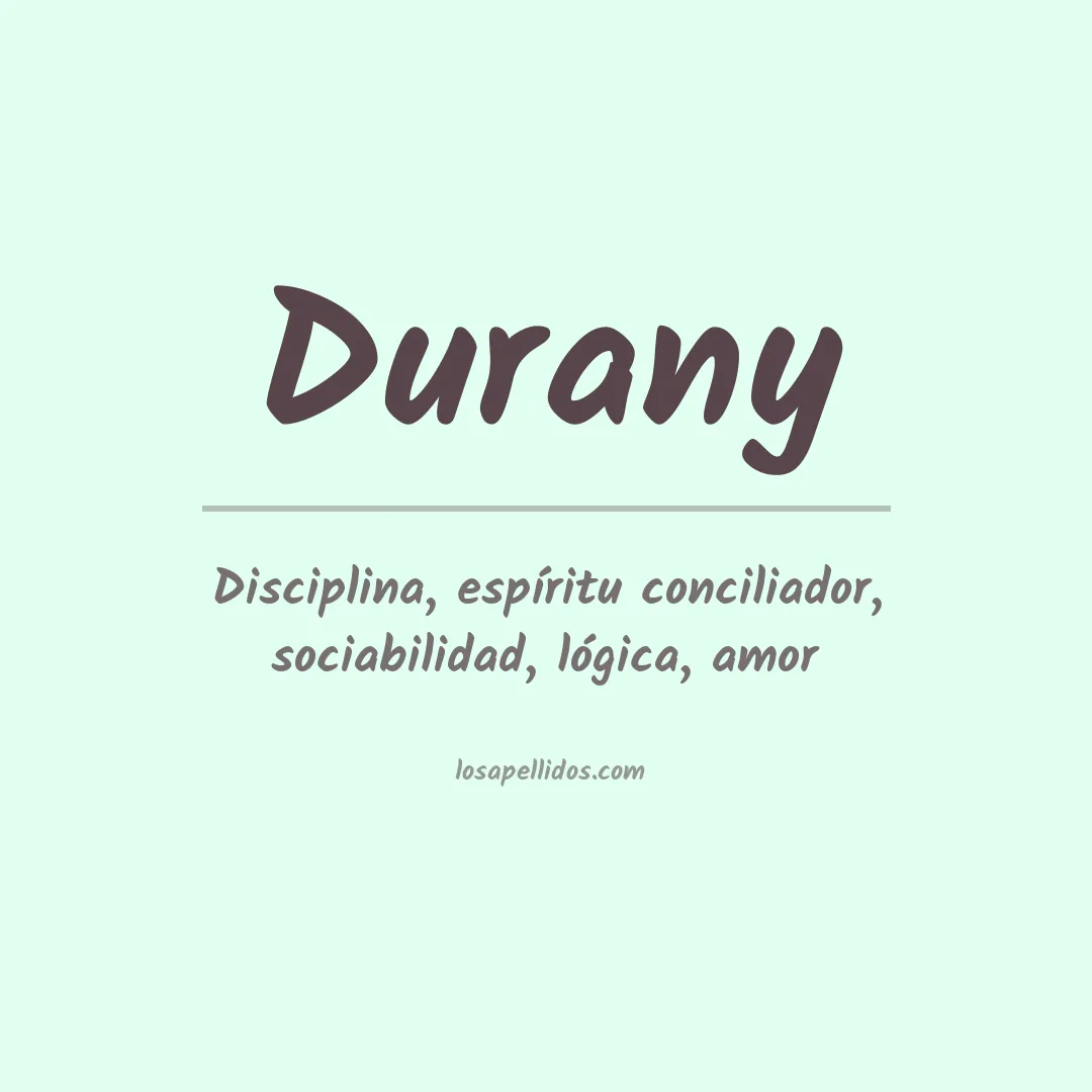 Apellido Durany