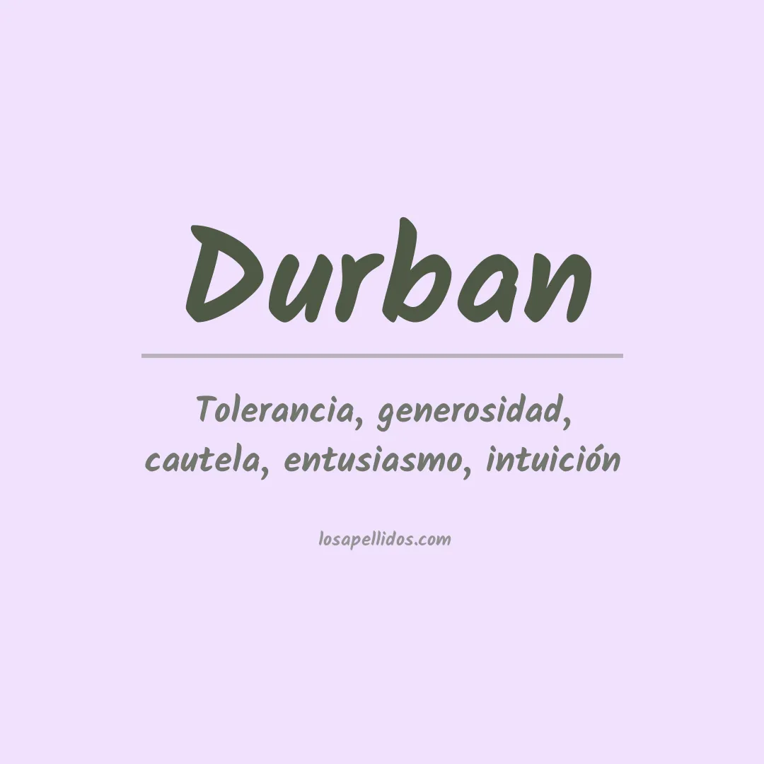 Apellido Durban