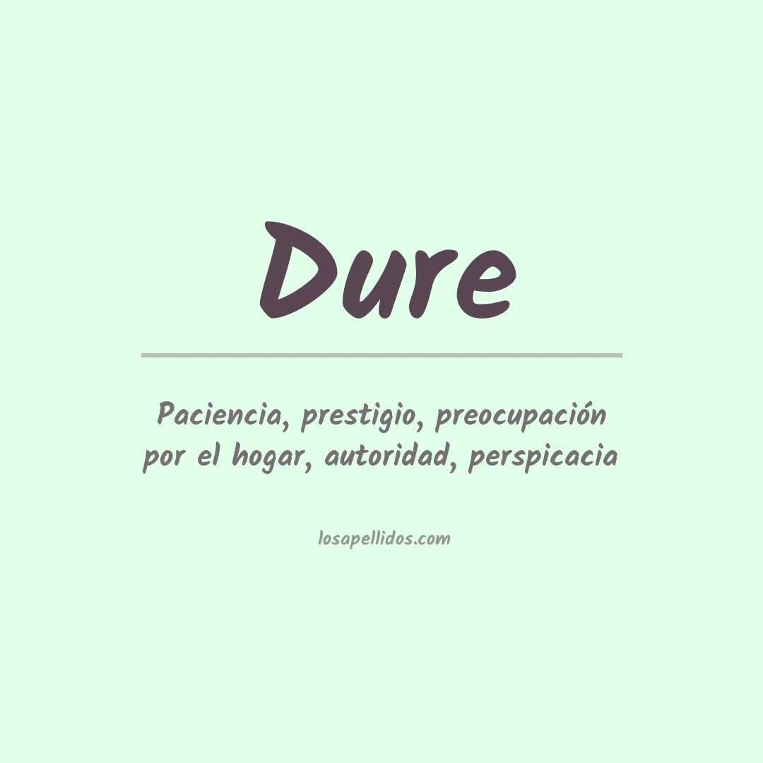 Apellido Duré