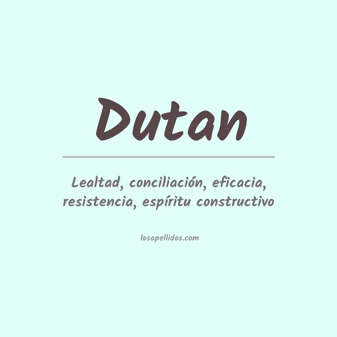 Apellido Dutan