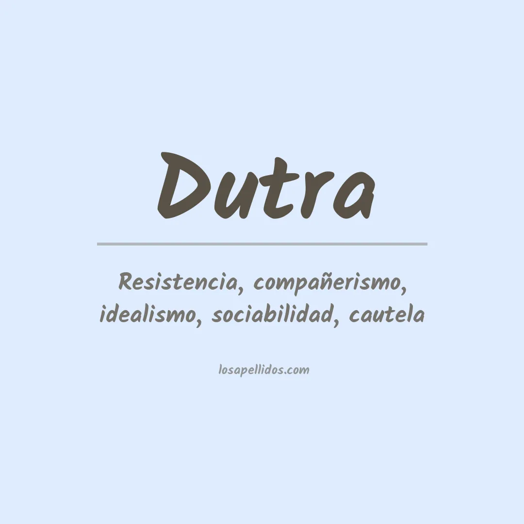 Apellido Dutra