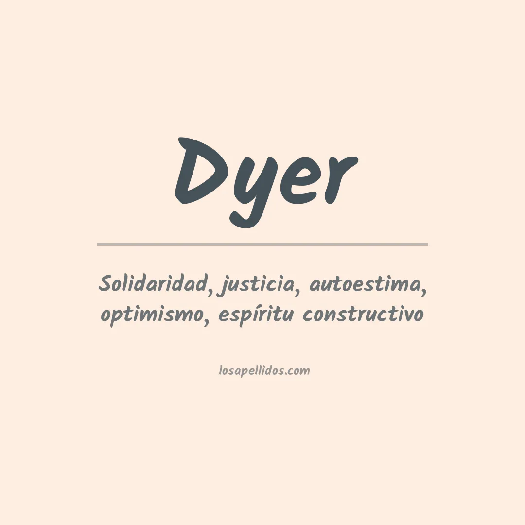 Apellido Dyer