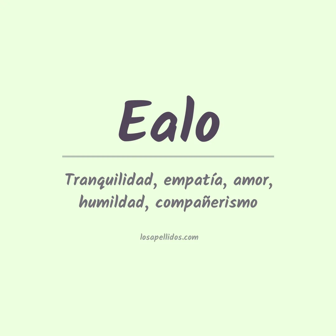 Apellido Ealo