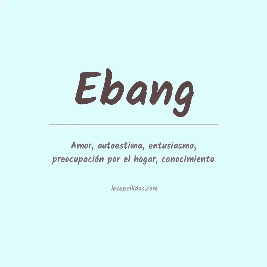Apellido Ebang